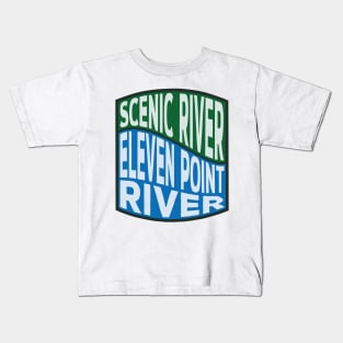 Eleven Point River Scenic River wave Kids T-Shirt